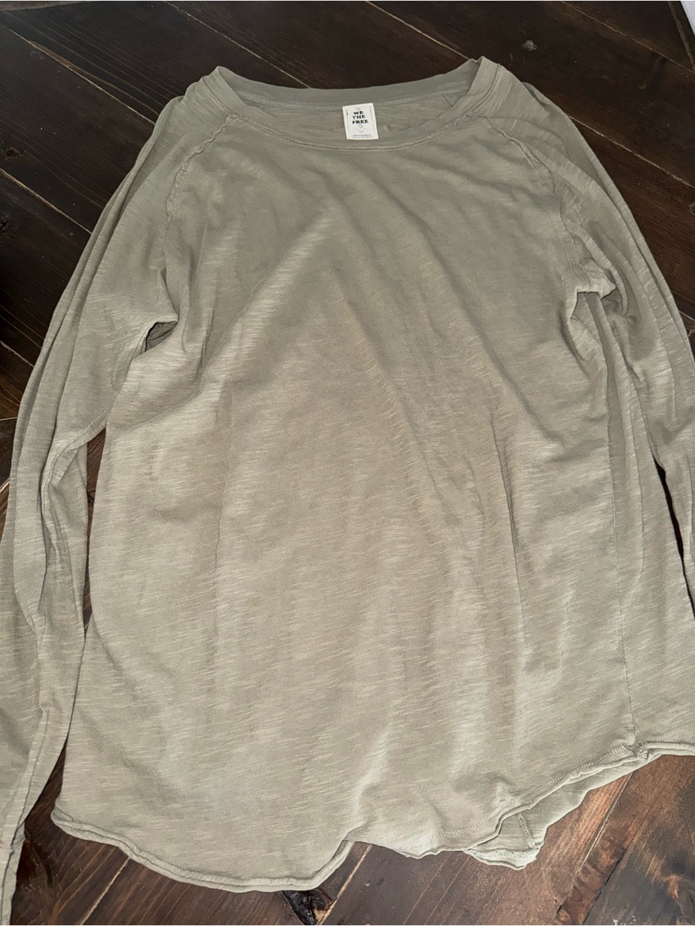 Free People We The Free Arden Tee in Green Size Small - Picture 5 of 7